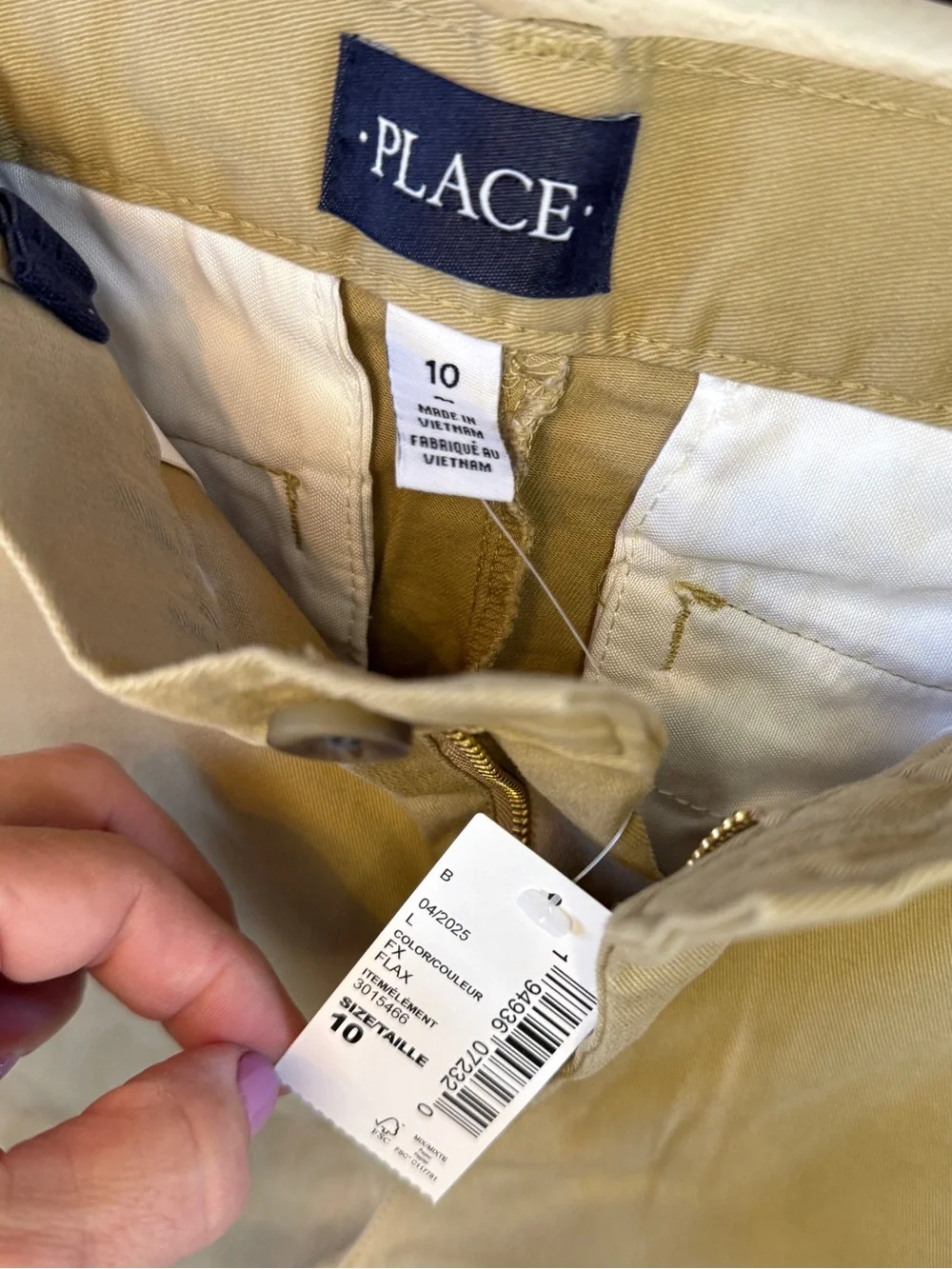 Boys Straight Stretch Uniform Pants in Khaki — The Children’s Place, Size 10